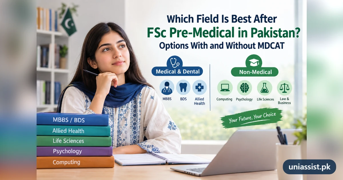 Best field after FSc pre-medical in Pakistan: medical, allied health, life sciences, psychology and computing options